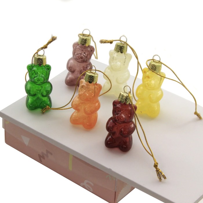 Gummy bear christmas ornament