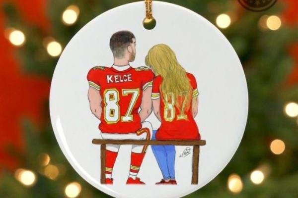 Travis kelce christmas ornament