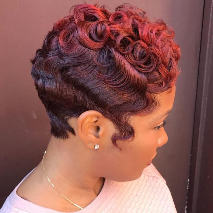 Long hair finger wave hairstyles