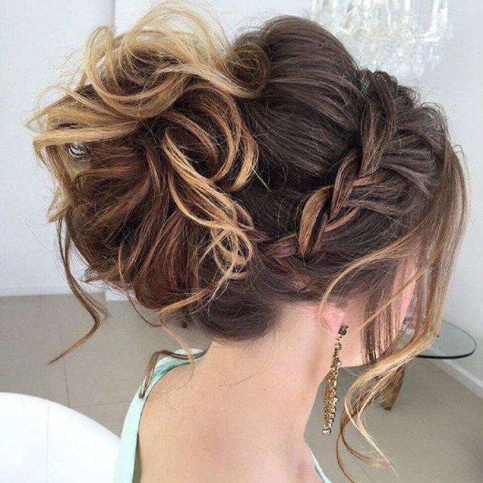 Hair updo high hairstyles wedding long bun vera