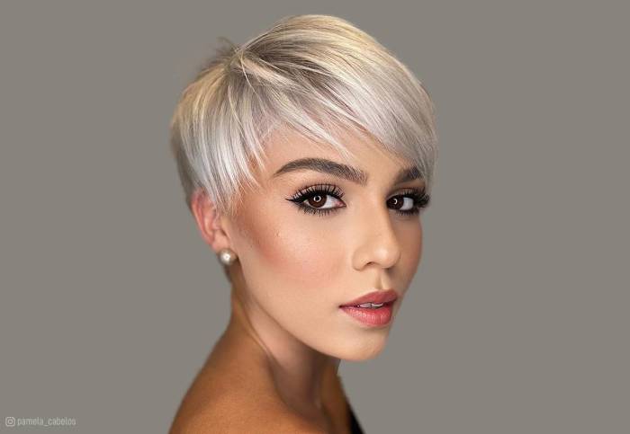 Hairstyles for short hair and bangs