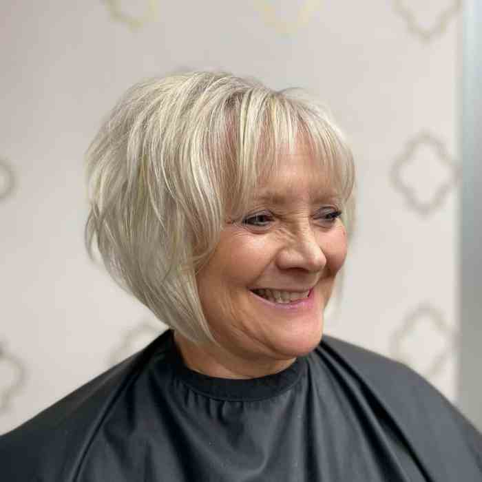 Short hairstyles for fine hair for over 60