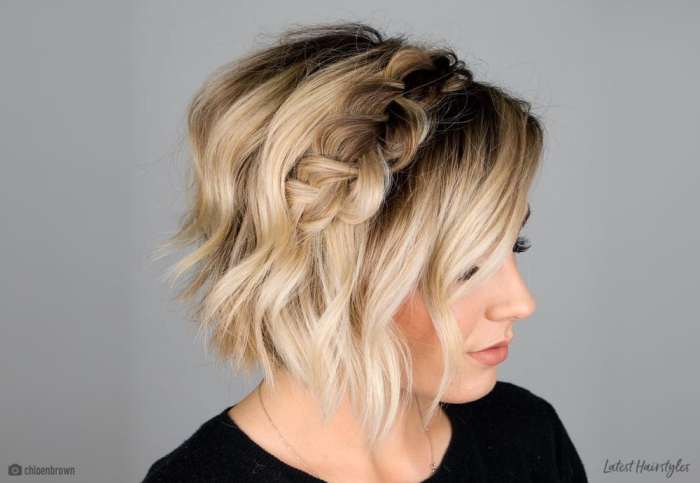 Cute braided hairstyles short hair