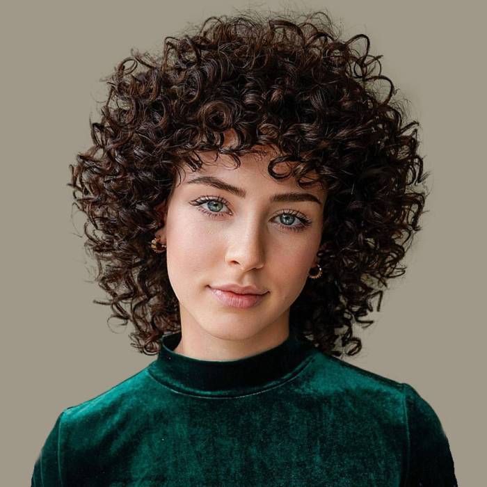 Bangs curly alyssa